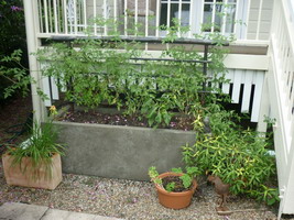 large rectangle garden planter pot, grey custom finish